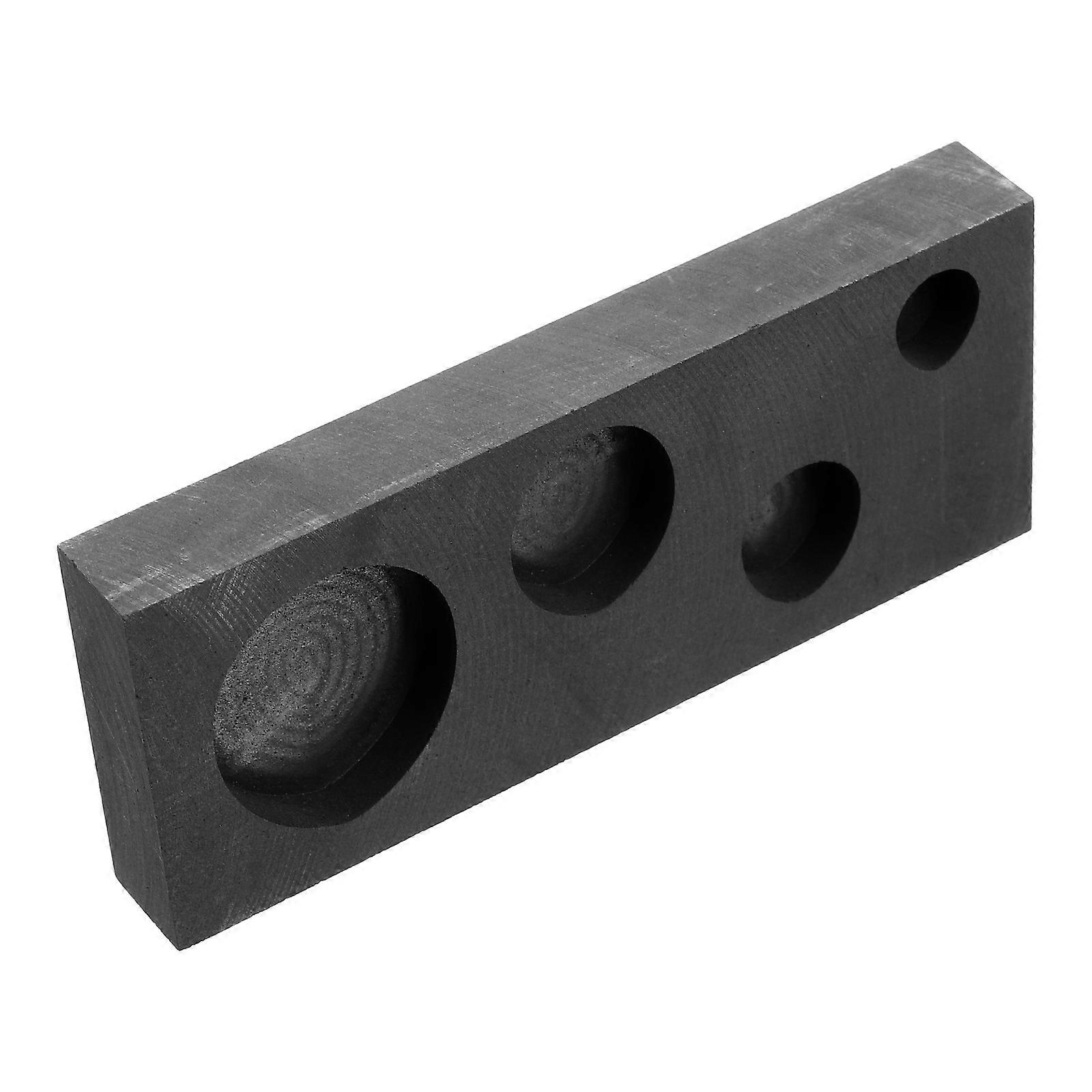 Graphite Ingot Mold for Metal Casting 3Pcs Furnace Melting Black Molds