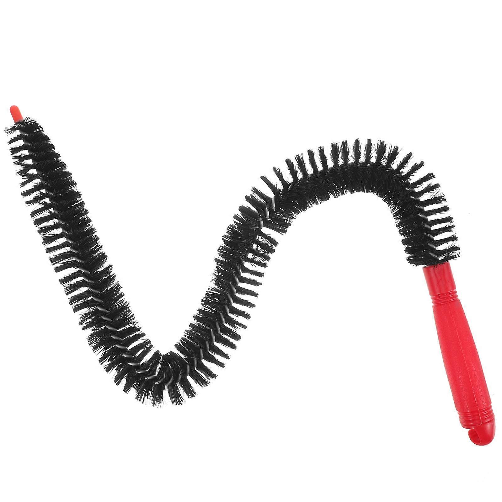 Black Nylon Bottle Cleaner Brush Flexible Drain Cleaning Tool 2Pcs