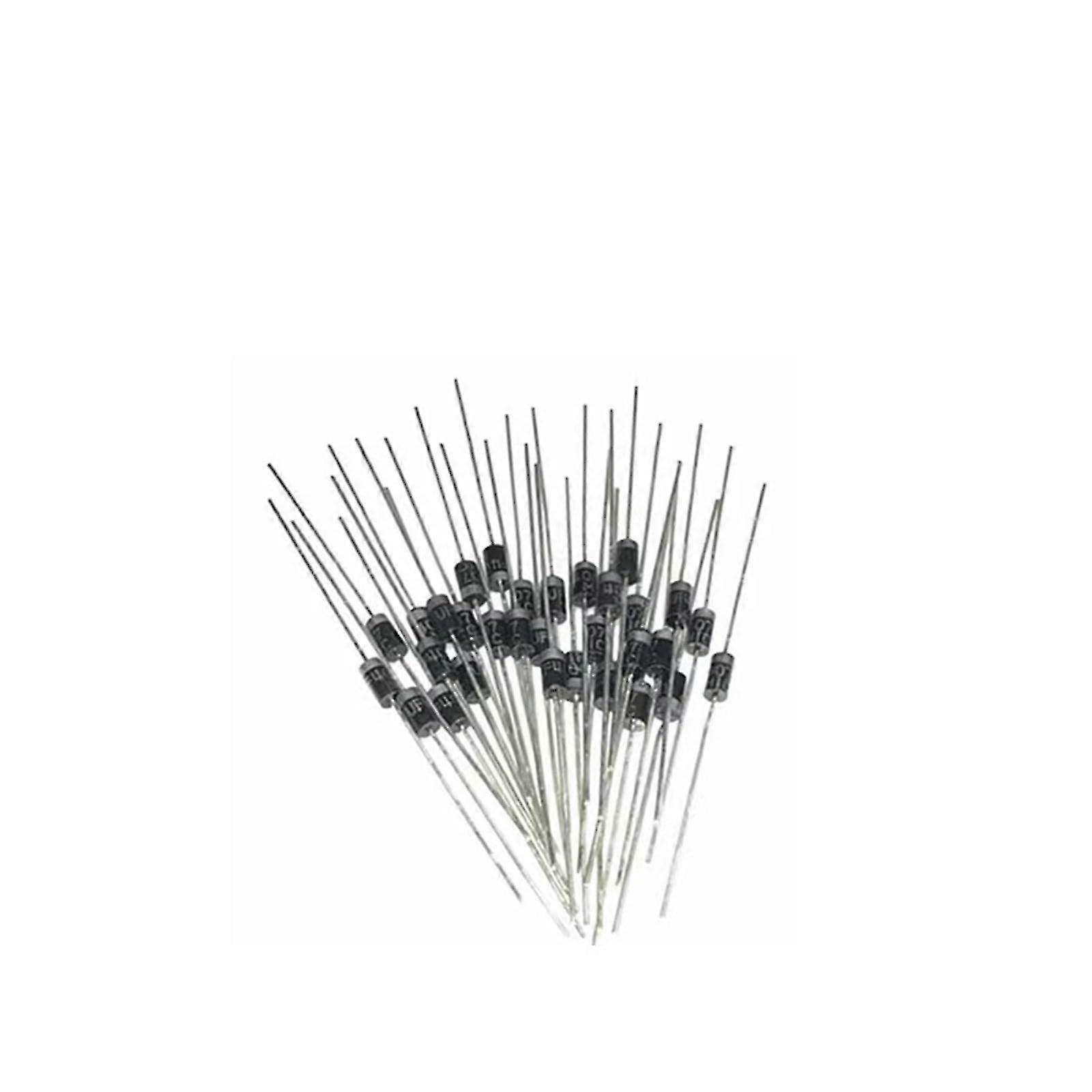 50pcs 1N5819 Schottky Diode 1A 40V DO-41 Rectifier, Fast Switching, Low Forward Voltage Drop