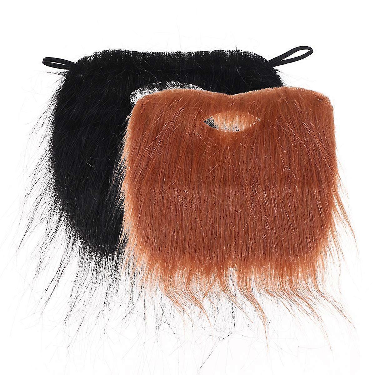 Cosplay Mustache Simulation Beard for Party Decoration 2Pcs Costume Props