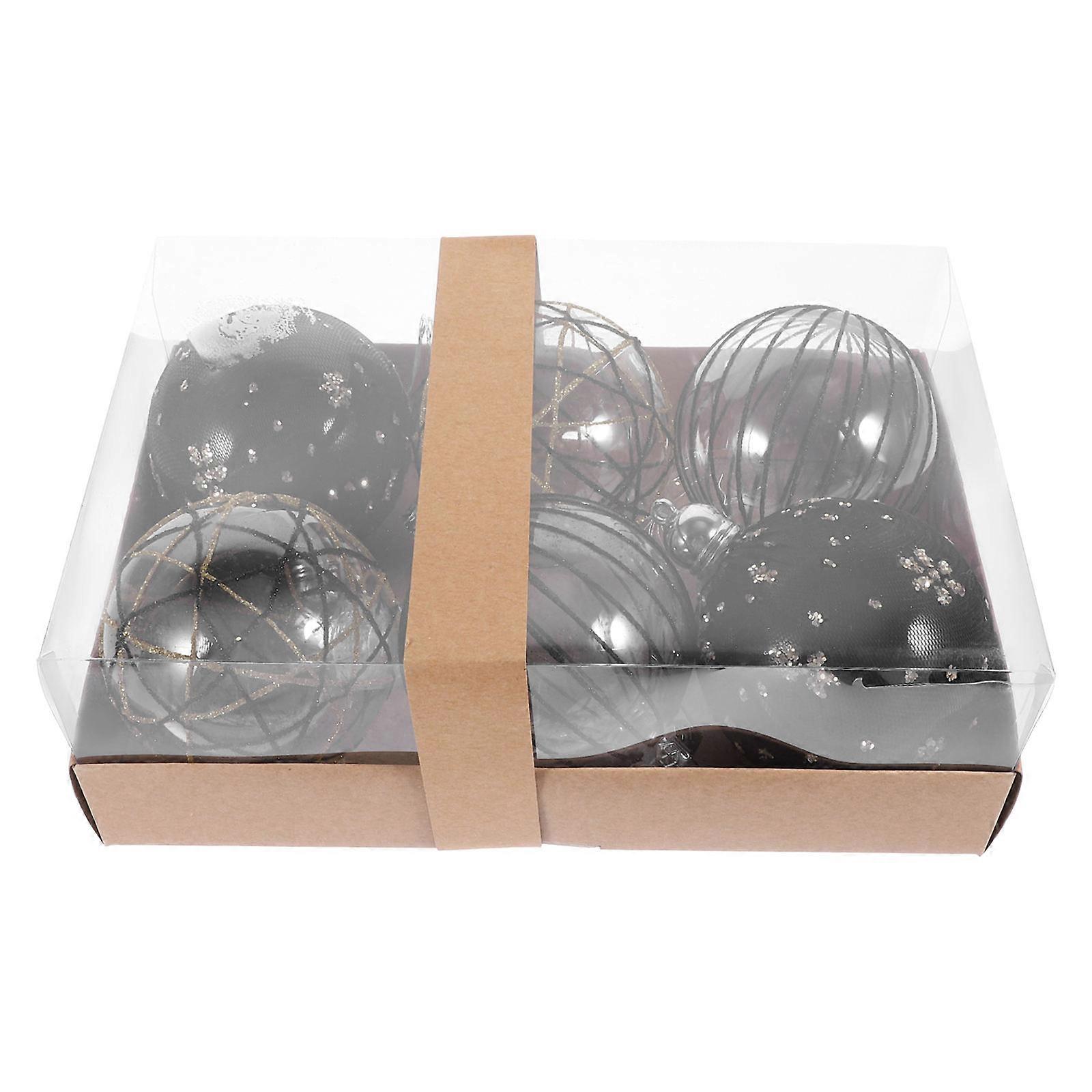 Assorted Color Christmas Ornaments 30 Pcs Delicate Ball Pendants For Home And Shop Window Festivities