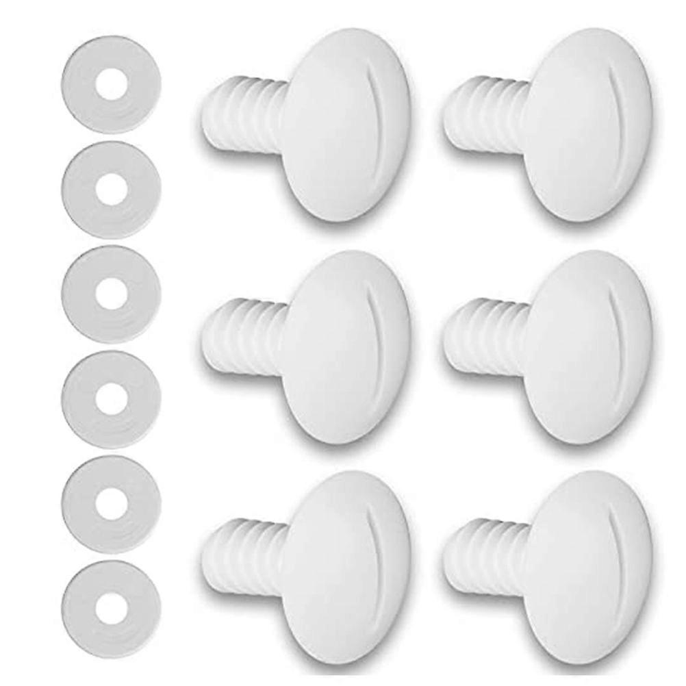 Pool Cleaner Gasket Plastic Wheel Screws for Pool Cleaner 2Sets