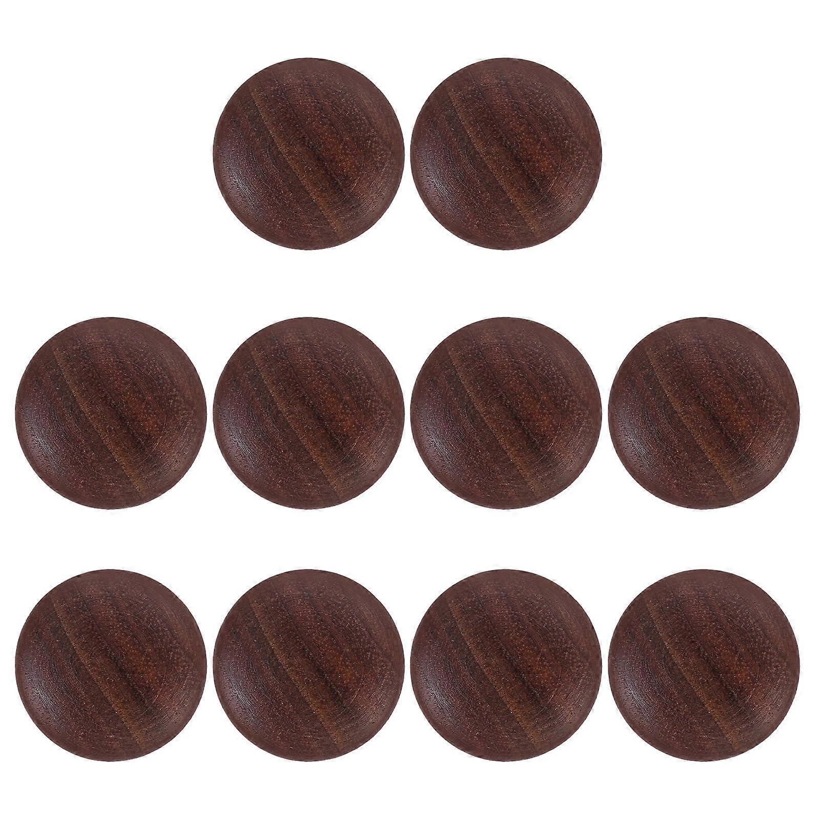 Dresser Handles Vintage Walnut Handle Pull Handles DIY Enthusiasts Ergonomic Shape 10Pcs