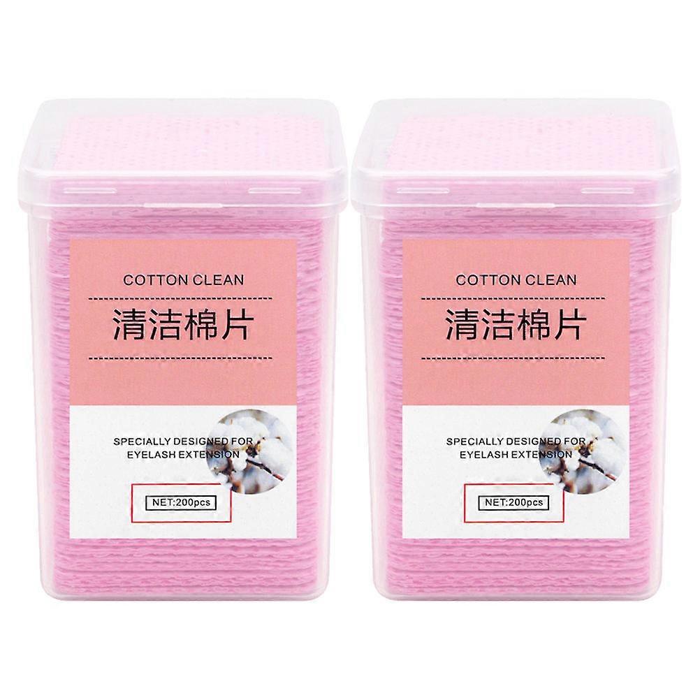 Professional Glue Wiping Cloth Grafting for Cleaning Use 2000Pcs Pink Pads