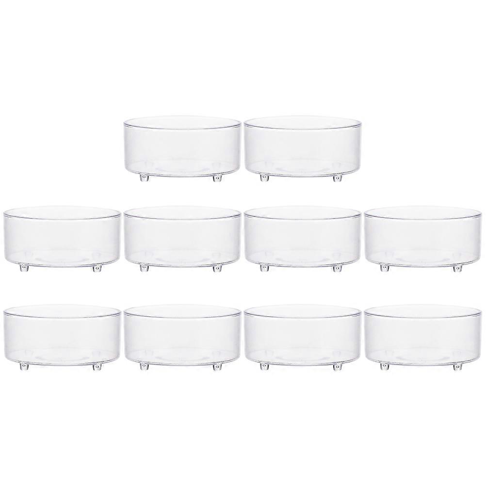 Multi-Function 20Pcs Acrylic Reptile Water Basin Suitable For Various Small Pets Including Geckos Lizard And Spider With Food Storage Capability