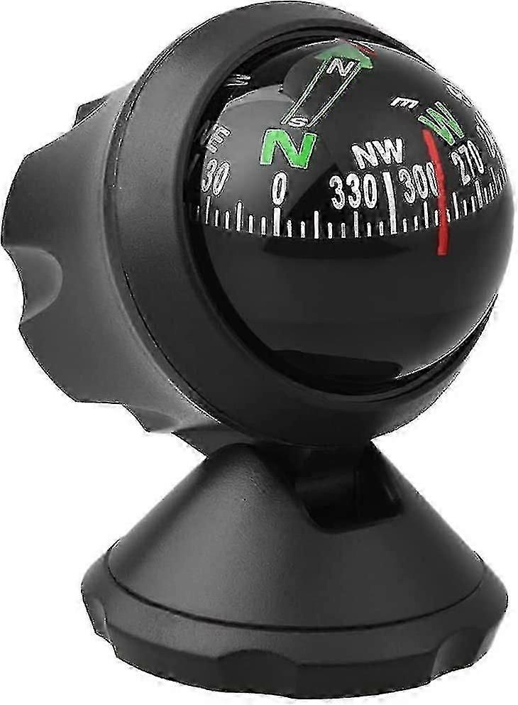 Car Compass Inclinometer Car Guide Ball Angle Tilt Level Meter Finder Tool Balancer Measure Equipment For Car Vehicle Sea Marine