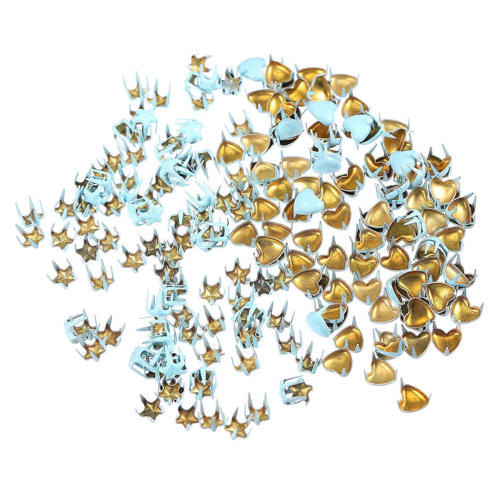 Doll DIY Rivets for Craft Decoration with 200Pcs Metal Claw Rivet Set