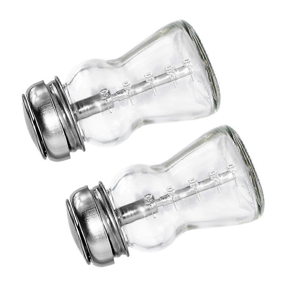 Transparent Glass Storage Container Nail Polish Remover for 6Pcs