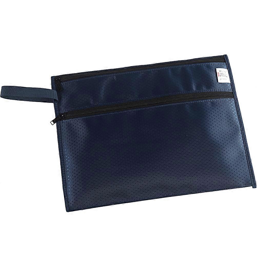 Cloth Zipper File Bag for Document Organization 4Pcs