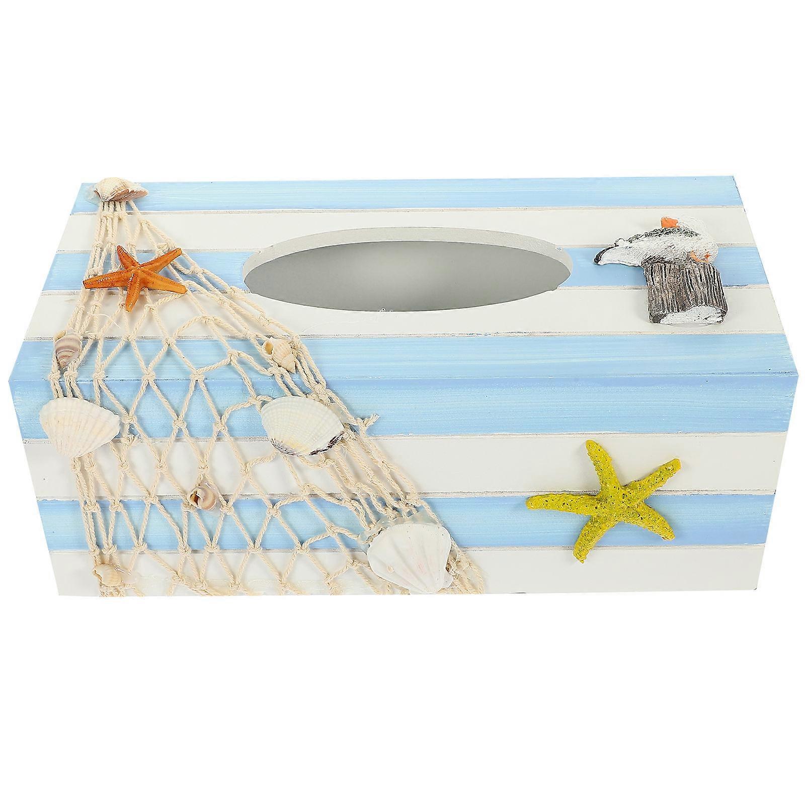 Wooden Tissue Box Cover Tissue Case Cover for Decor 3Pcs Pack