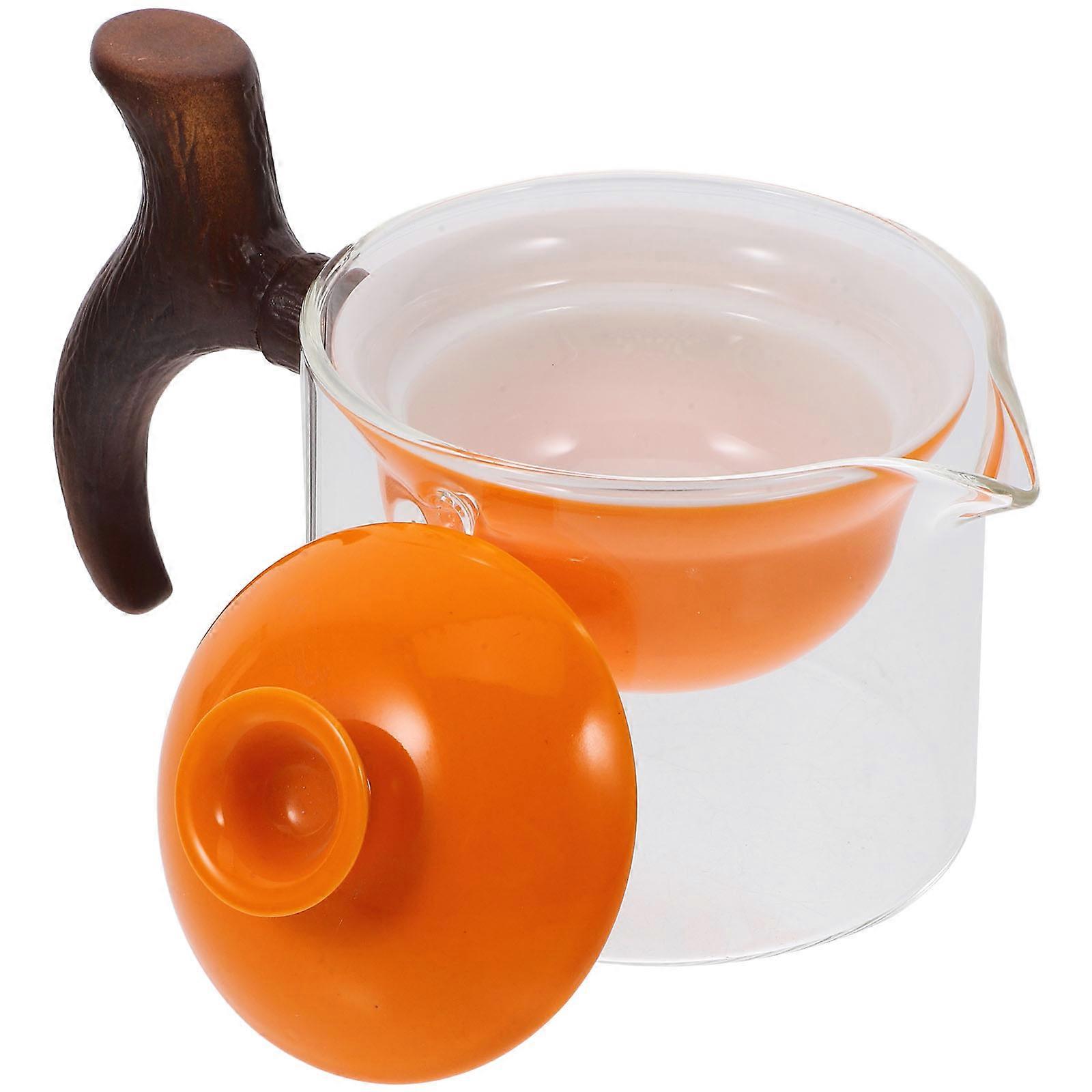 Side Handle Tea Pot Ceramic 360 Teapot for Home Use 3Pcs Pack