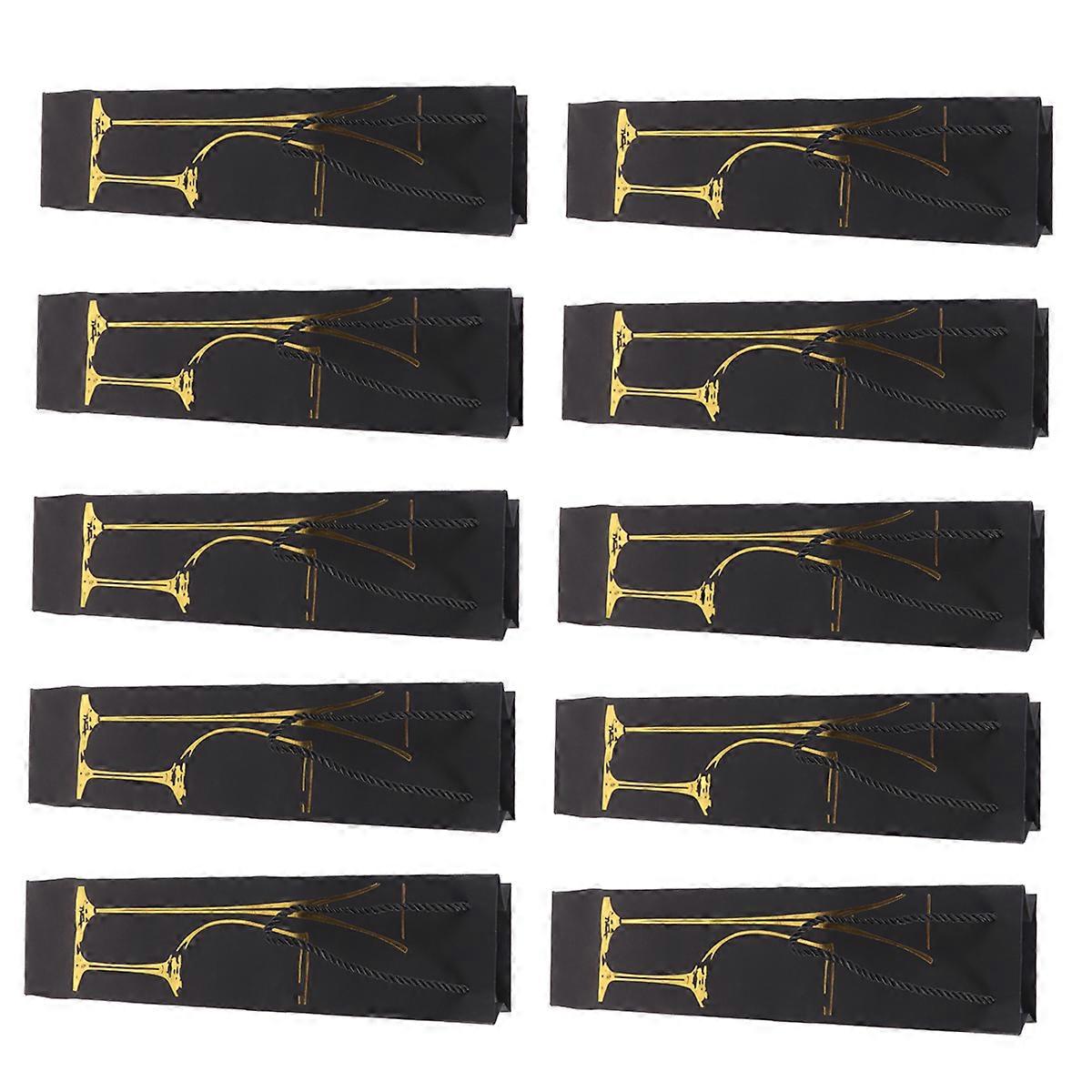 Storage Bag Square Bottom Paper Material Portable 12Pcs For Gift Giving