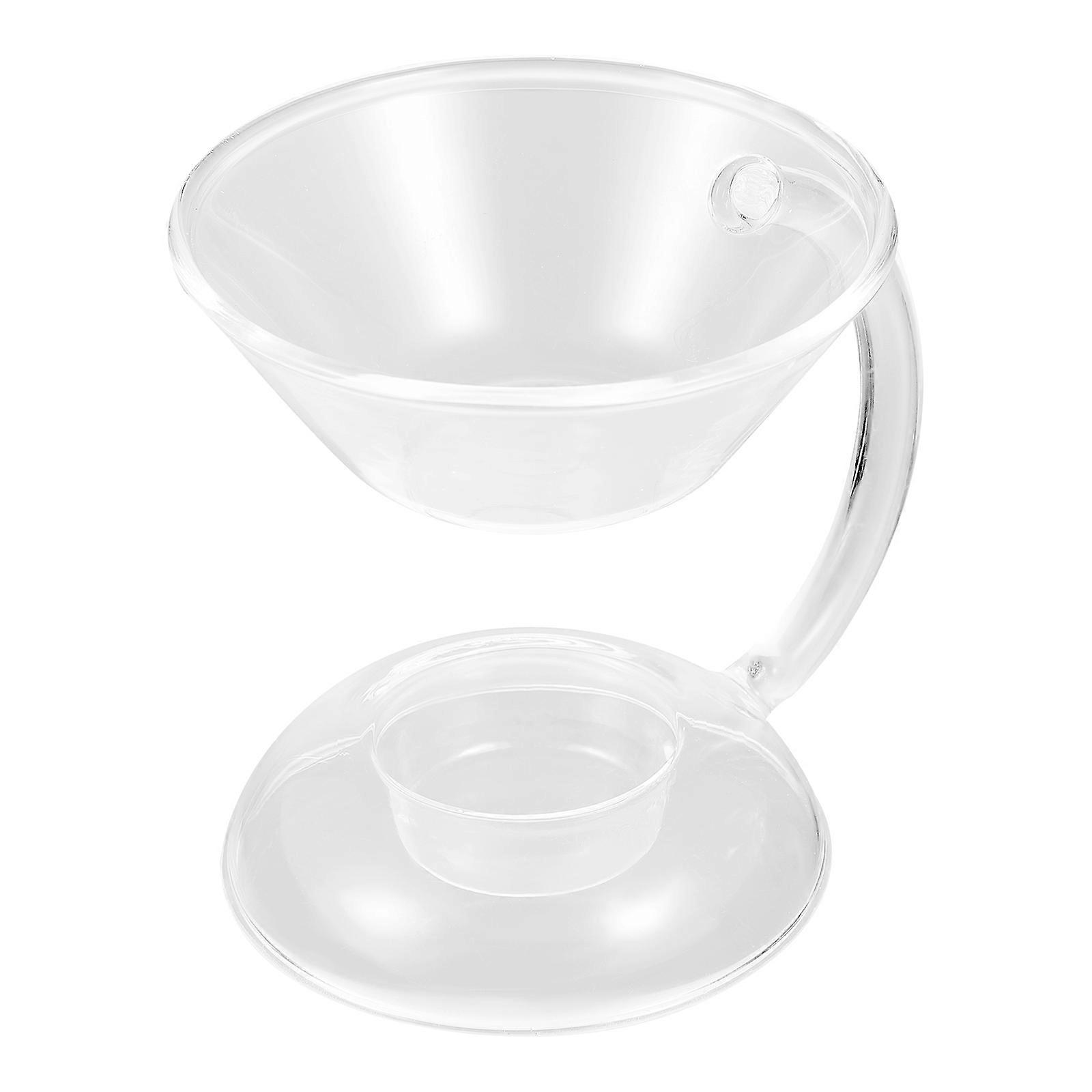 Glass Essential Oil Burner with Transparent Design for Aromatherapy 3Pcs
