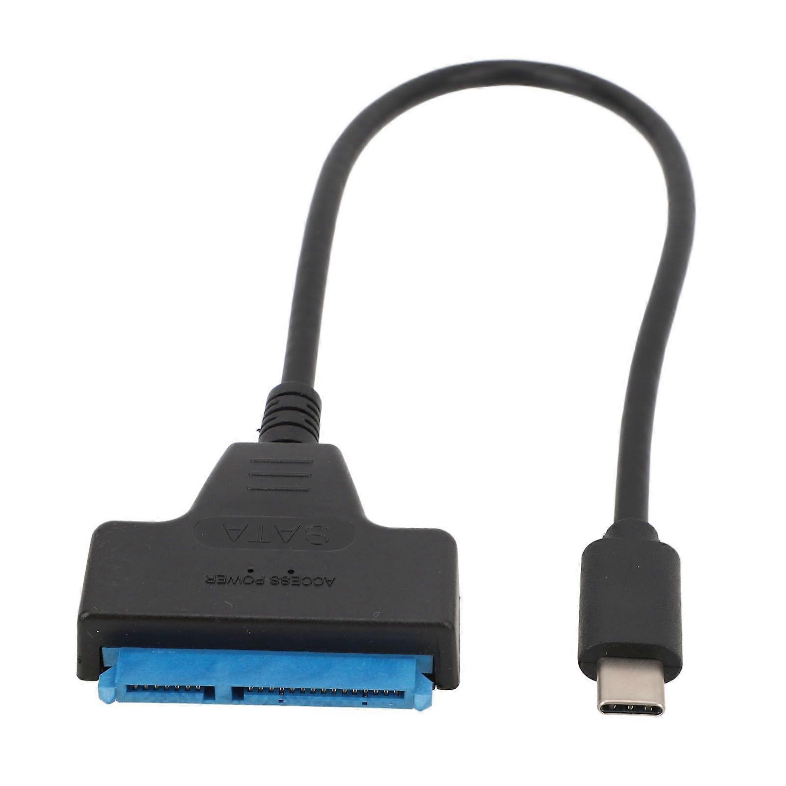 SATA to USB 3.1 Type C Adapter Cable Support UASP 6Gbps Hard Drive Converter Cord for 2.5 Inch HDD SSD