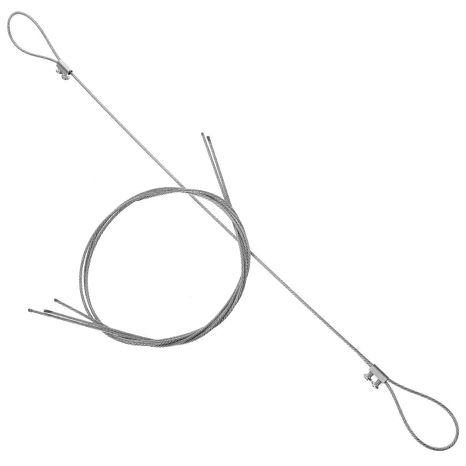Silver Cable System Luggage Hanging Wire Kit 1Set for Easy Installation