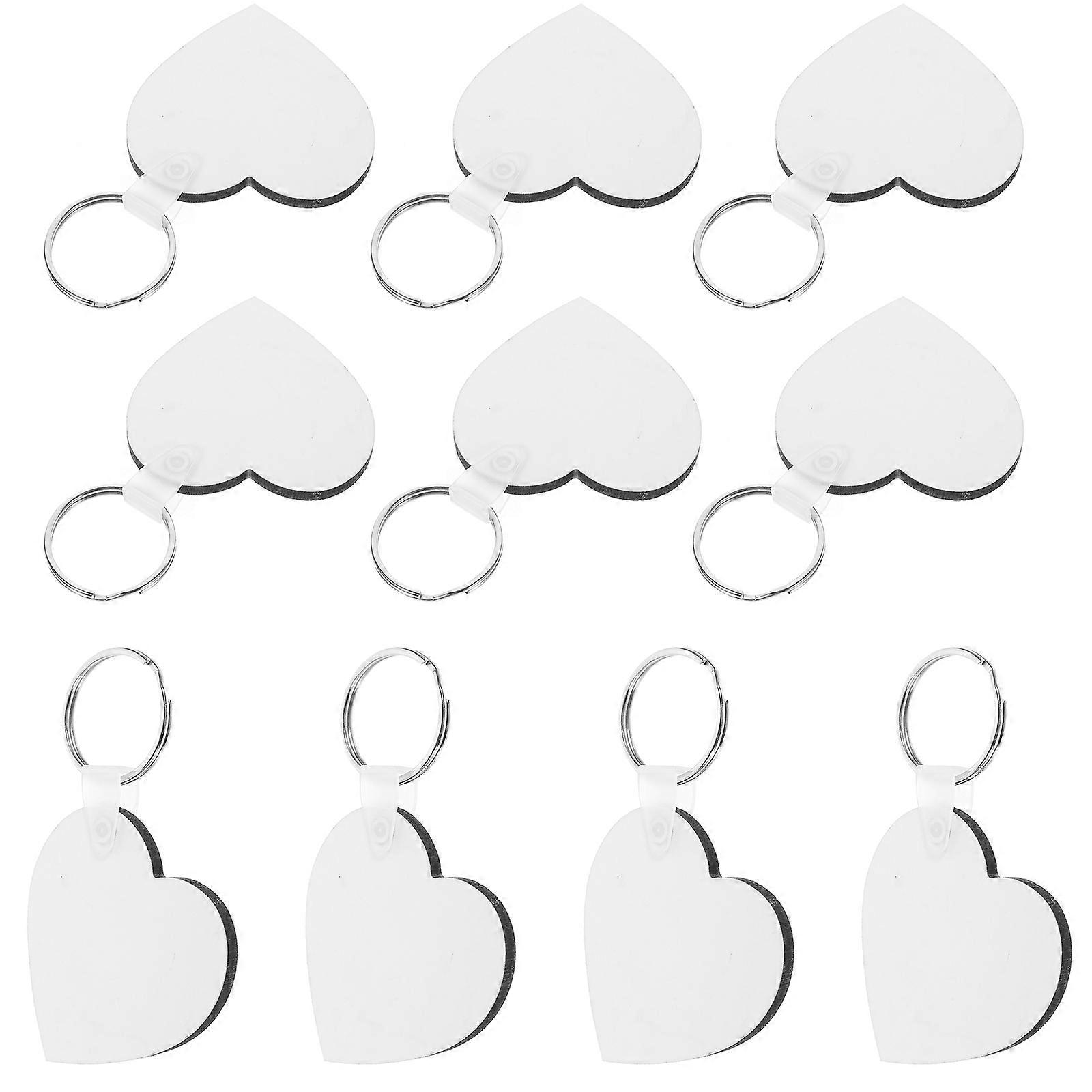 Handicraft Keychain Blanks Sublimation 20Pcs for Handmade Craft Use