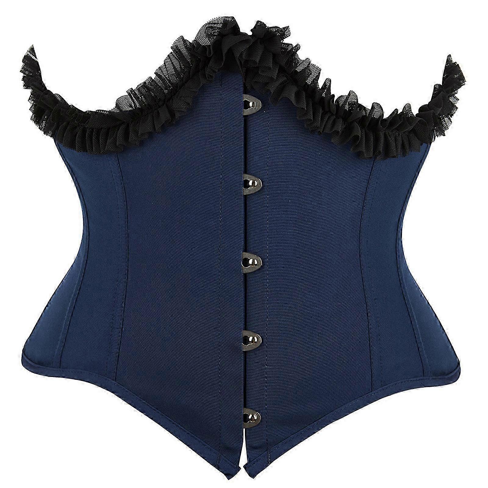 Renaissance Palatial Corset Slimming Shapewear for Stage Dance Performances Palatial Waistbelt Corset Shaping Top deep purp le XXXXXX