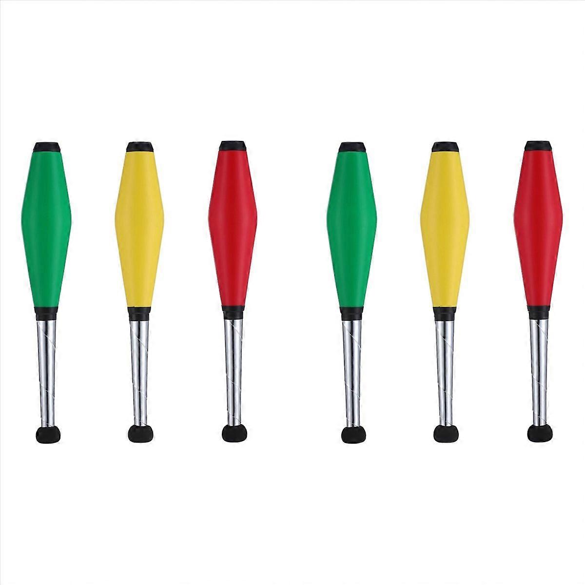 6 Pcs Juggling Stick Juggling Prop Stage Juggling Sticks Stage Performance Sticks Juggling Clubs Beg