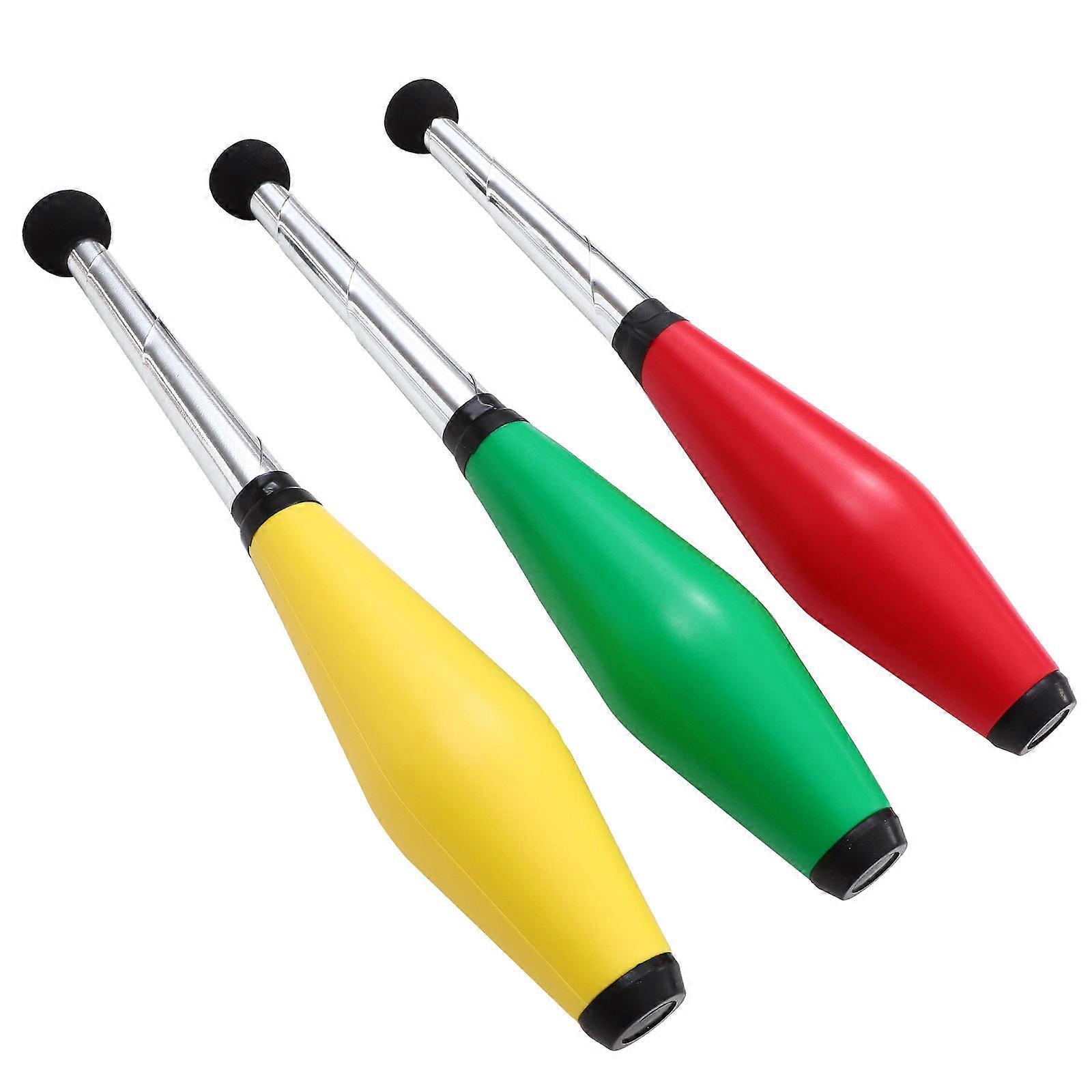 3Pcs Professional Juggling Clubs Sticks for Playing Assorted