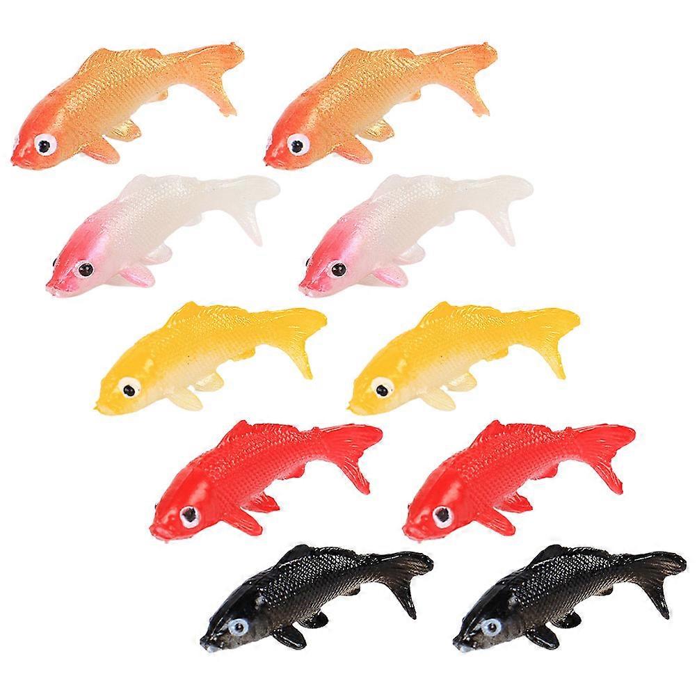 Decorative Artificial Fancy Carp Fish Fish Tank Model 36Pcs Set