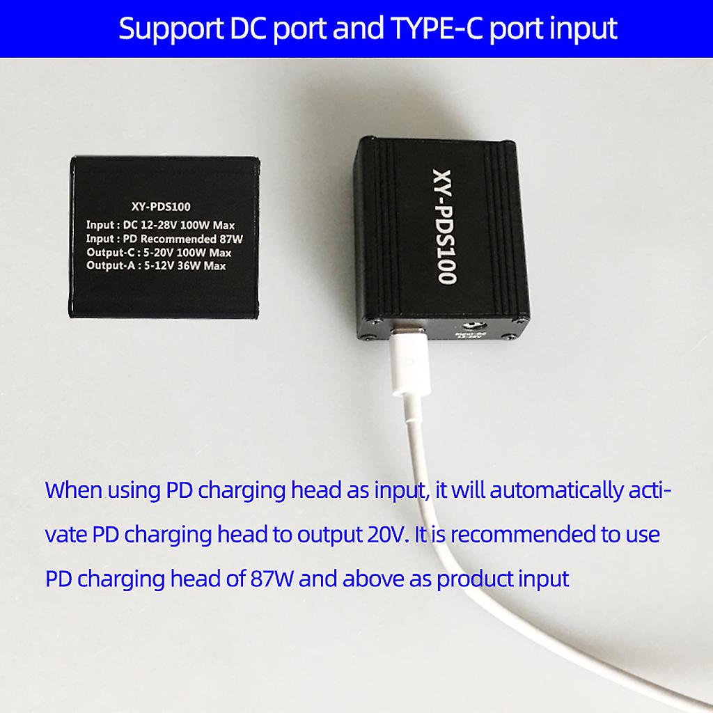 XY-PDS100 QC4.0 QC3.0 Type-C 100W Step Down Mobile Phone Quick Charger ...