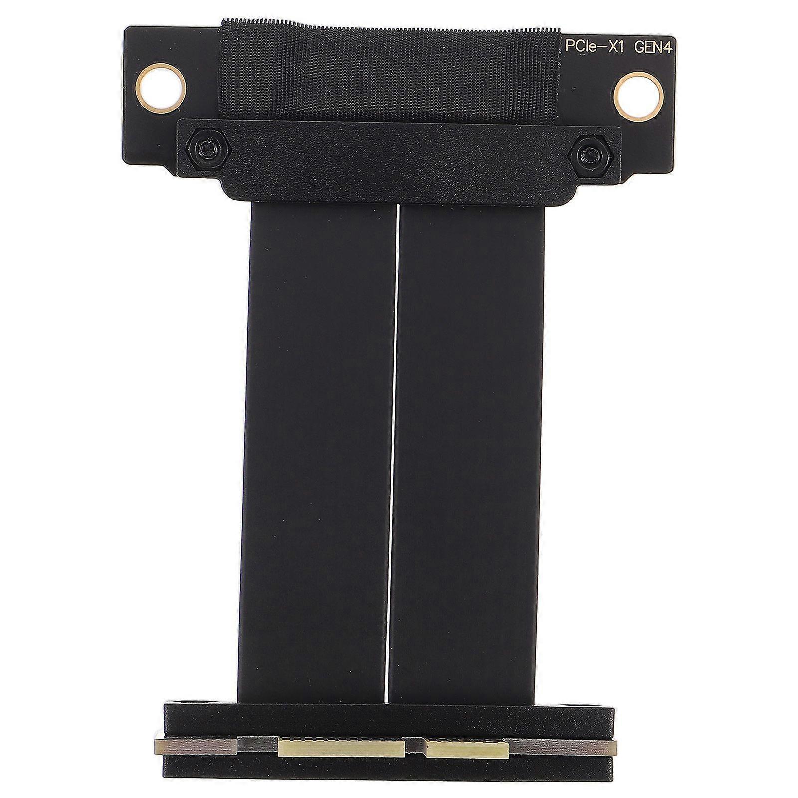 PCI-E 4.0 1X to 1X Riser Card Extension Cable -  Right Angle Adapter 5cm Flexible PCIe Extension Cable for Graphics Card External GPU