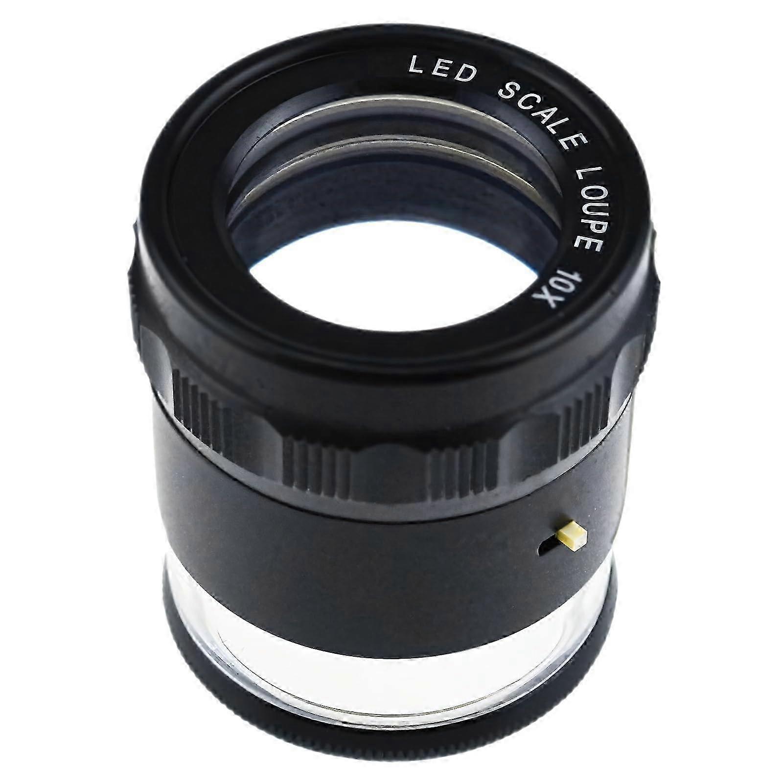 2025 Professional LED illuminated magnifier with scale grid and optical glass lens