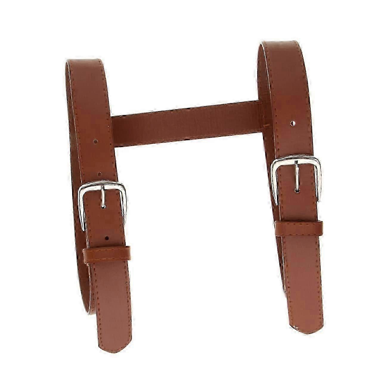 Remmar för picknickmattor, bagage, camping, resa, tung filt, läder, brun