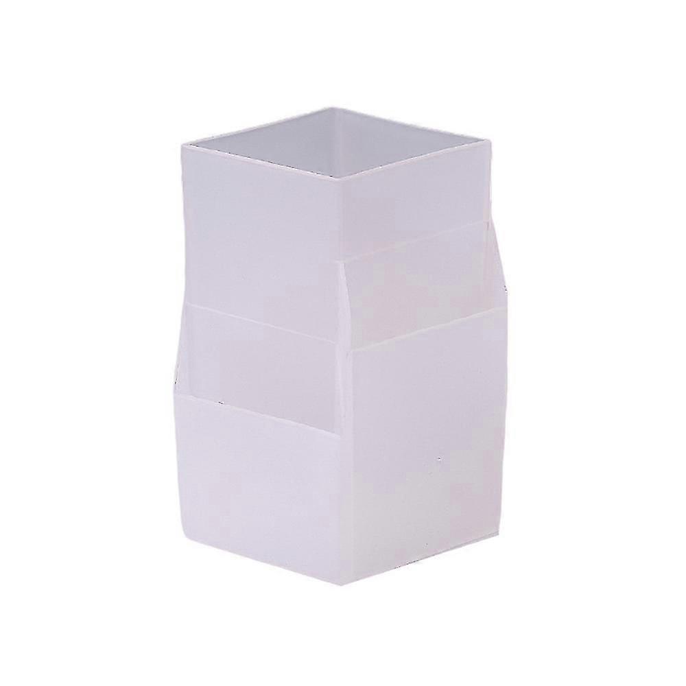 Plastic Storage Box, Nordic Style Three Grids For Office Oblique Insert Storage Box