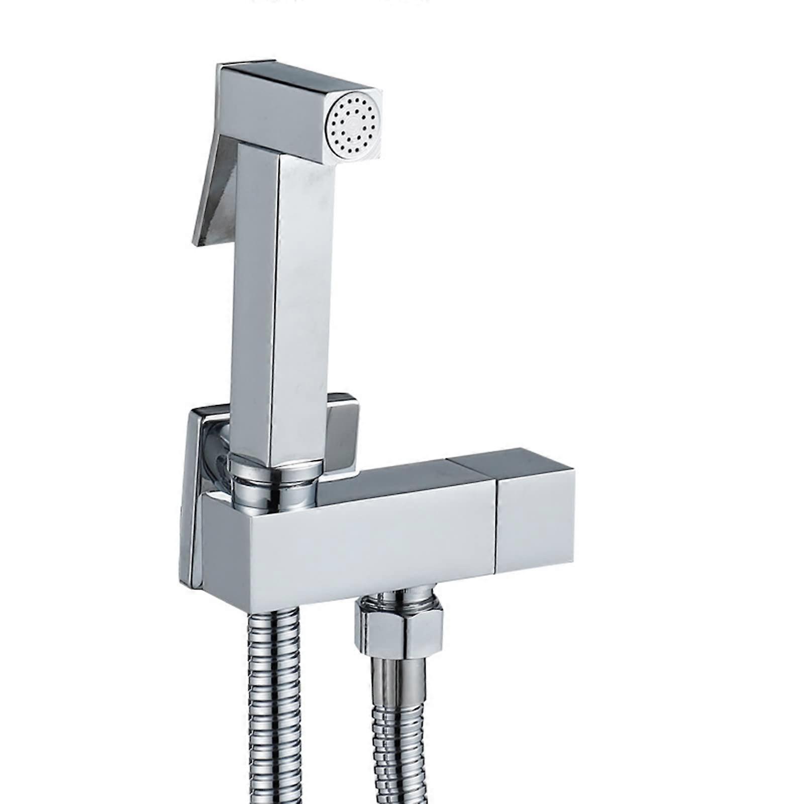 Handheld Toilet Sprayer Chrome Adjustable Water Flow Cloth Diaper Sprayer For Toilet Portable Single Handle Toilet Kit