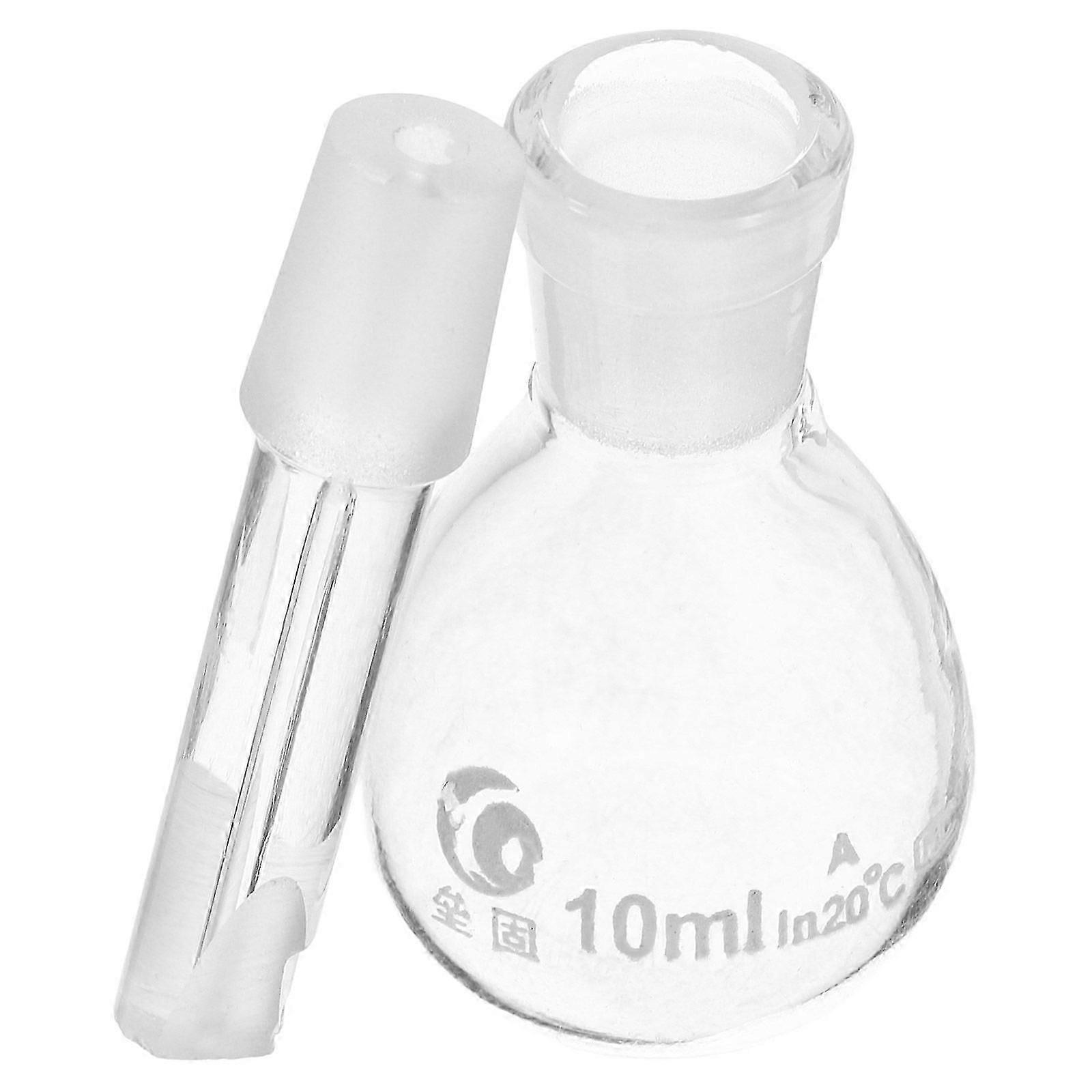 Gravity Bottle Glass Pycnometer with Perforated Stopper Empty Lab Bottle(10ml)