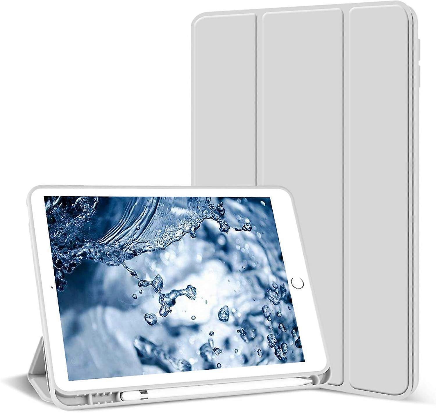 Case for compatible with iPad 9th/8th/7th Generation 10.2 inch, Auto Sleep/Wake Slim Lightweight Trifold Stand Smart Cover, Soft