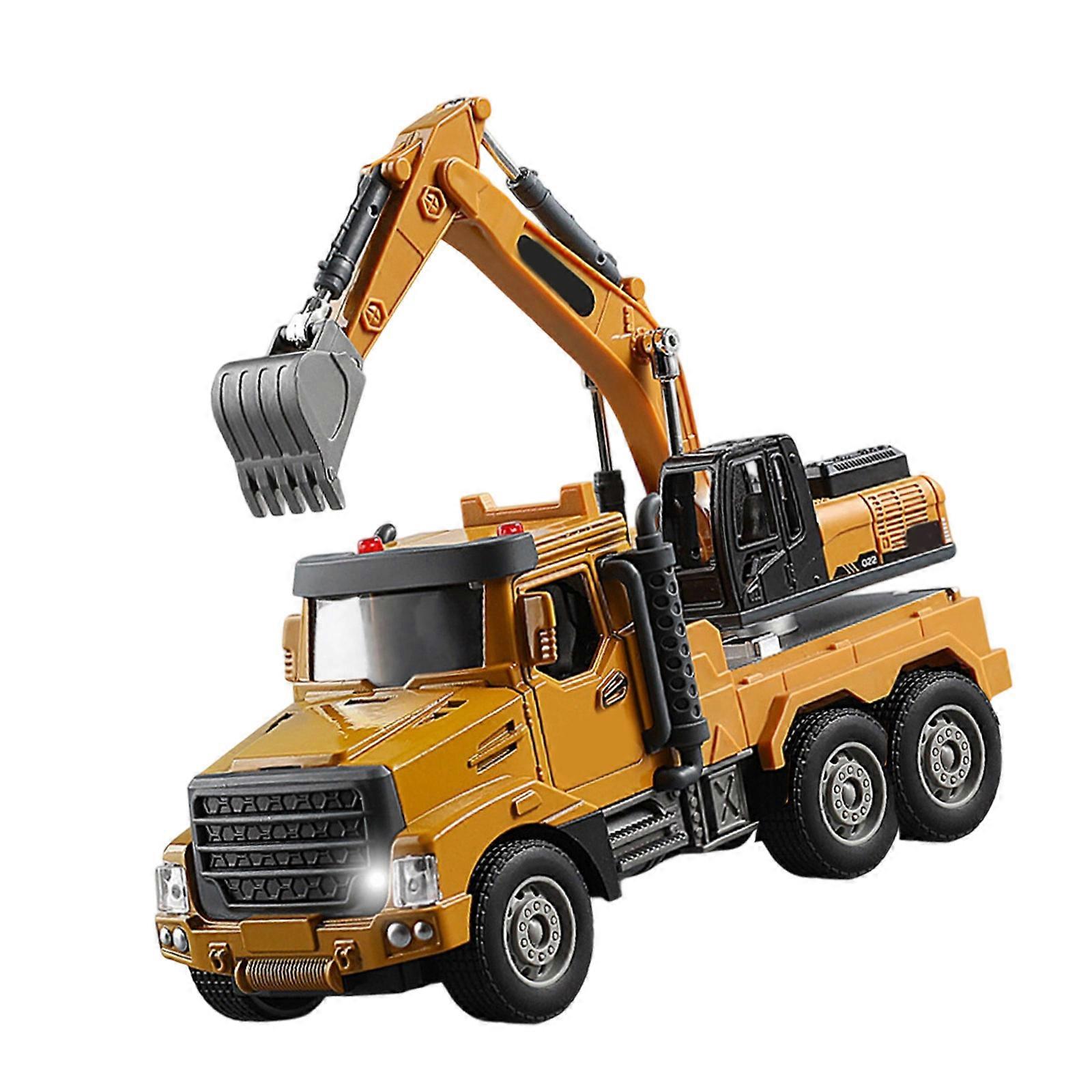 Building Site Toy Alloy Front Mixer Truck With Simulation Lights Sounds Inertia Motion Educational Play Gift Multicolor