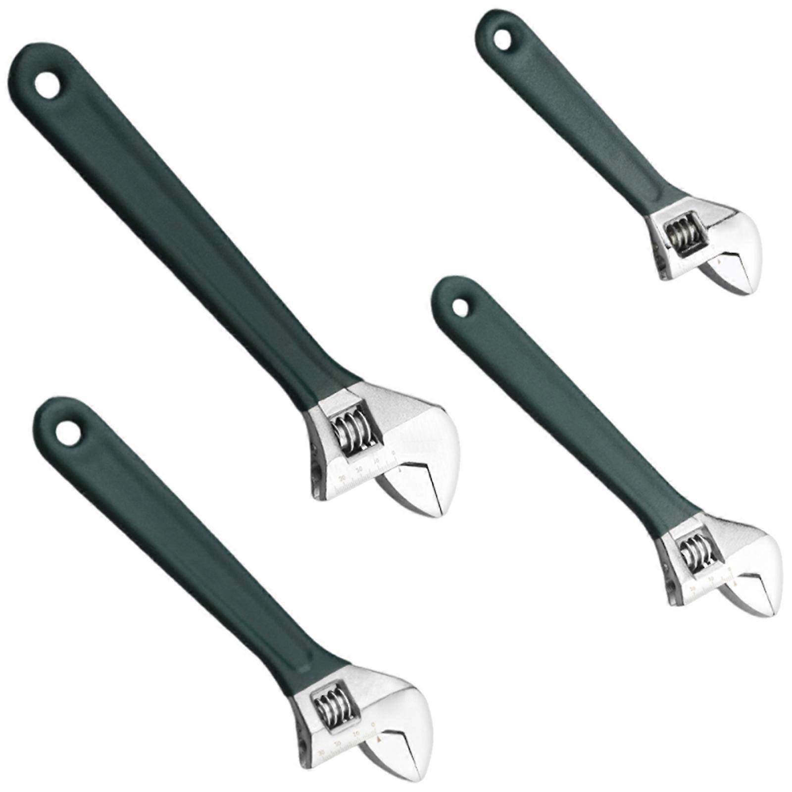 Large Opening Adjustable Spanner Monkey Wrench Adjustable Angle Slide Wrench 6/8/10/12inch Household Tool Multicolor