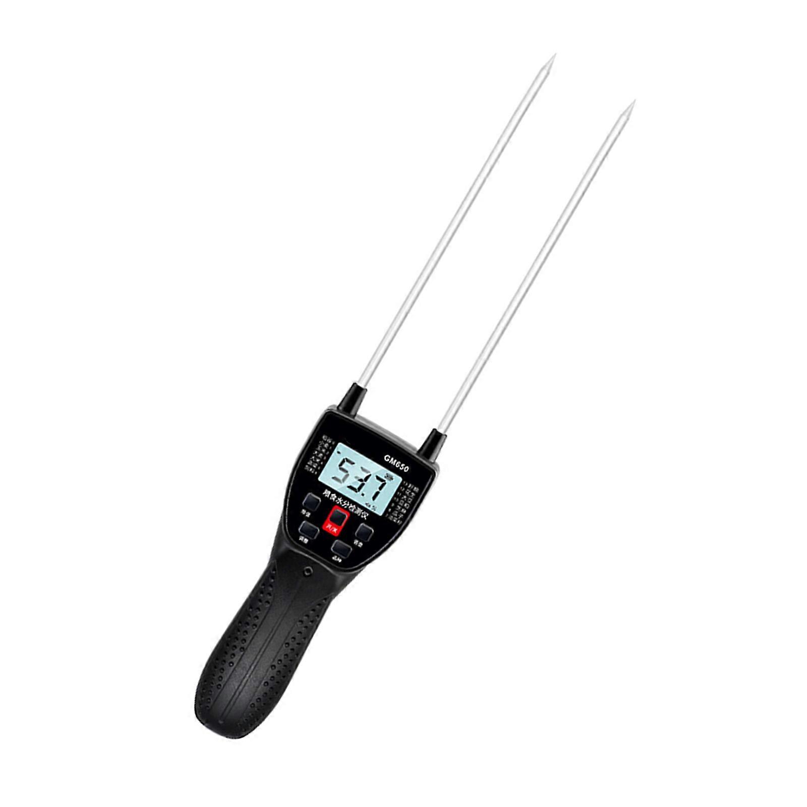 Variety Grains Moisture Tester Digital Grains Meter Grains Humidity Meter Double Probes Battery Operated (NOT Include) Multicolor
