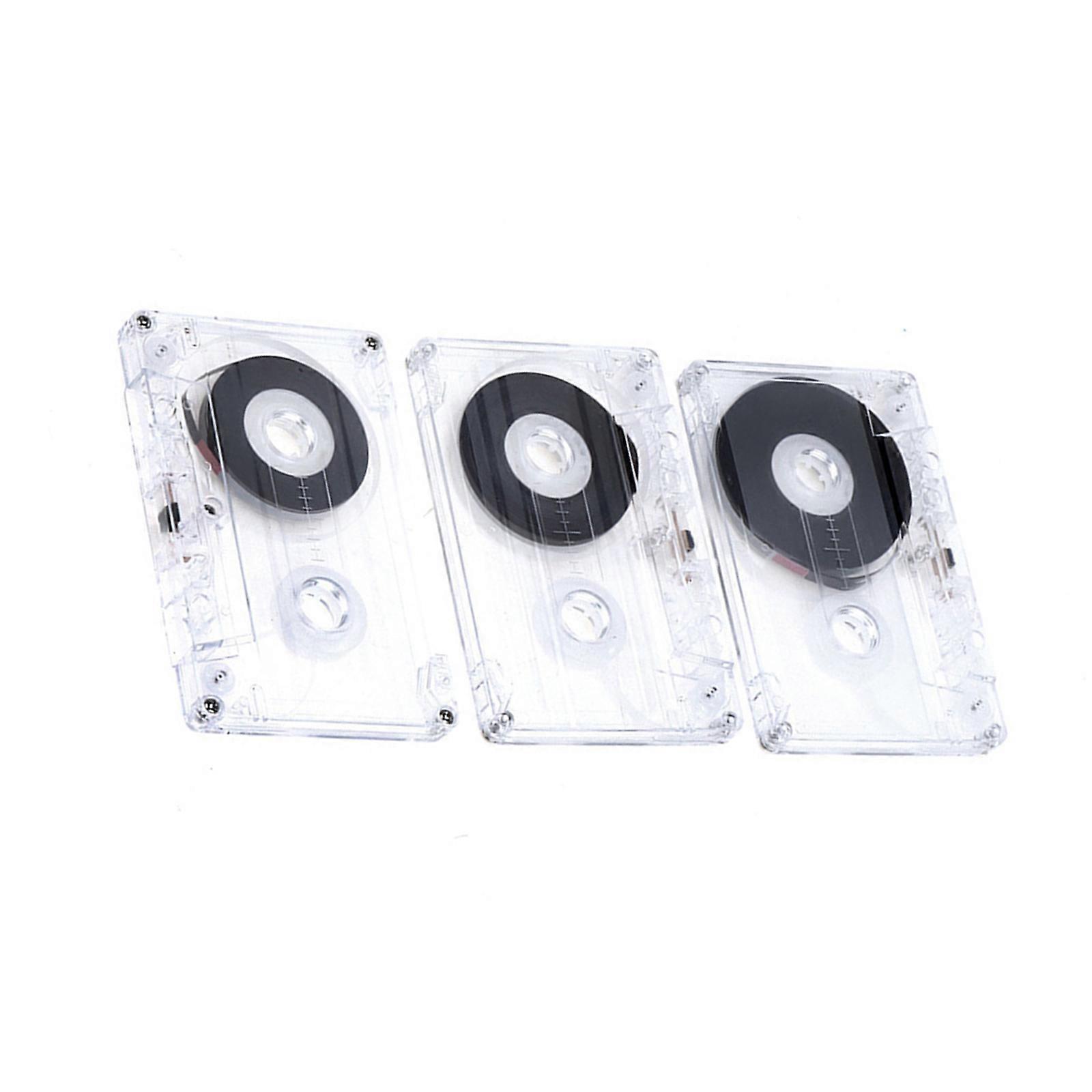 Blank Tape Player Empty Tape for Professional Music and Speech Recording 45 60 90 Minutes Tape Long Lasting 3Pcs/Set Multicolor