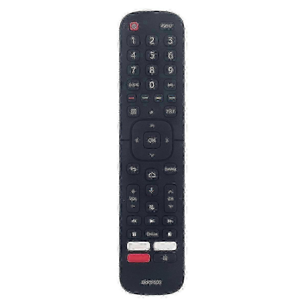 ERF2F60G Replace Remote Control for Hisense Smart Android TV 9.0 Pie 32A56E 40A56E(Without Voice Fun Edition 0710 Edition0722