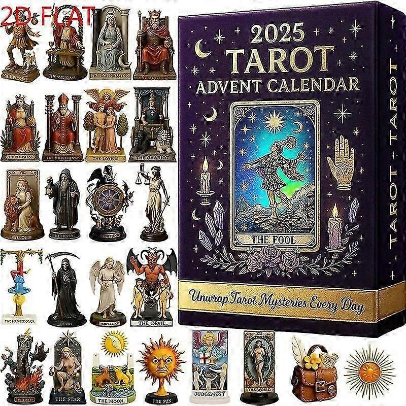 Ημερολόγιο Ταρώ Advent 25 κάρτες Ταρώ έκπληξη αντίστροφη μέτρηση για διακόσμηση τραπεζιού σπιτιού κεντρικό πάρτι για γυναίκες και ζευγάρια