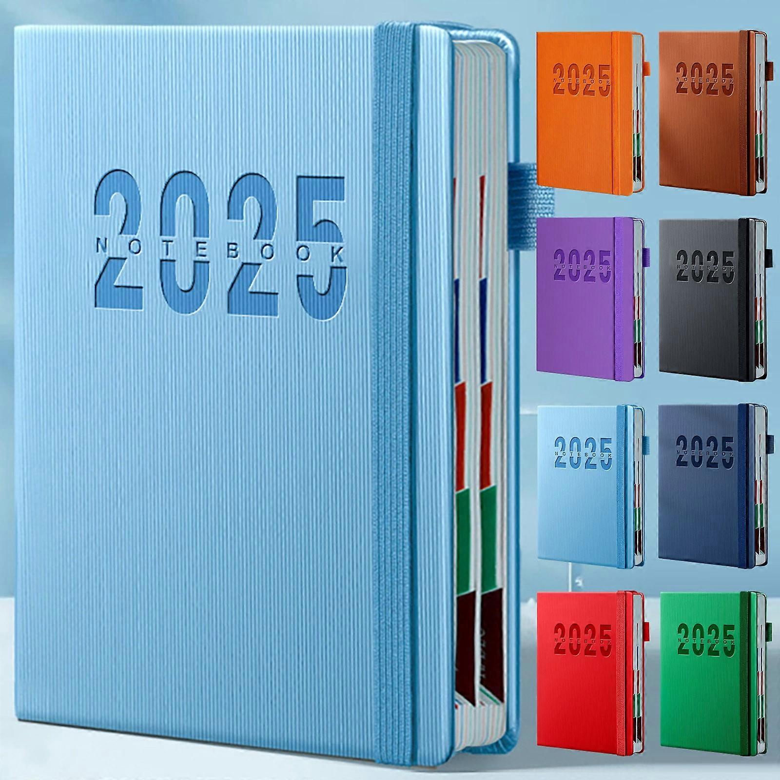 Jacenvly 2025 Weekly Planner Notebook, Hardcover Calendar with Monthly Tabs, 80Gsm Thick Paper, 365-Day Daily Planner, Compatible with 2025