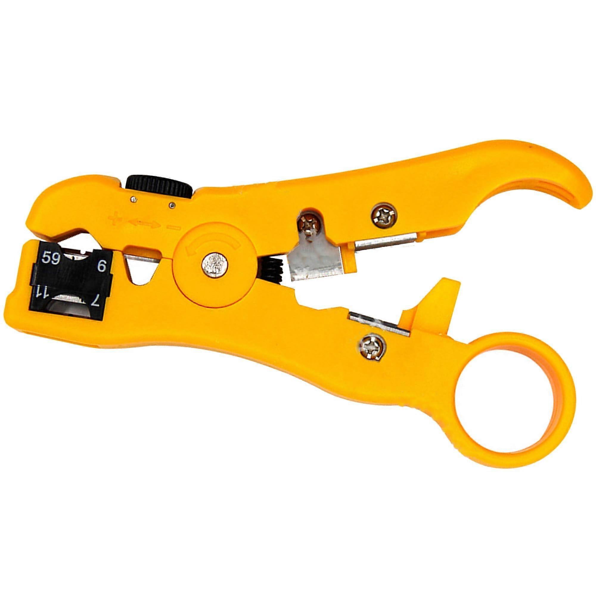 Coaxial Cable and Data Cable Stripping Tool 125mm Compatible with RG59 RG6 RG7 RG11