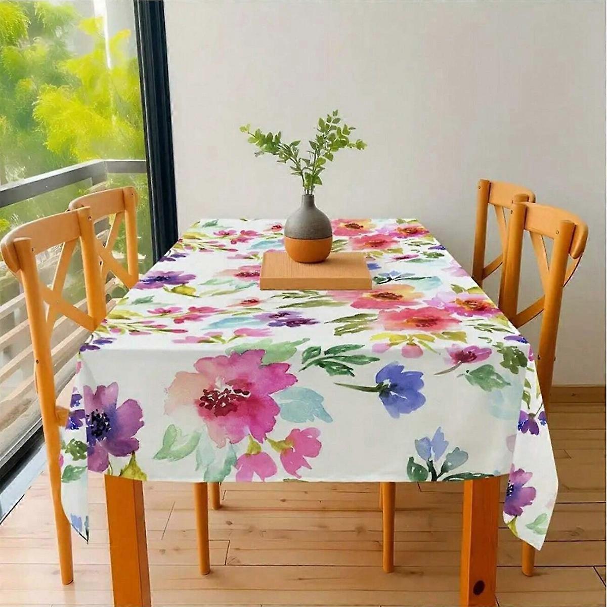 Tablecloth tablecloth waterproof Meihui rectangular high-end decorative tablecloth