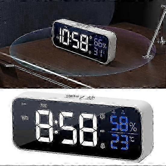 1 Set Alarm Clock 12/24 Hours Switch Awaken 2 Groups Alarms Convenient Nordic Simple Digital for Home 2025