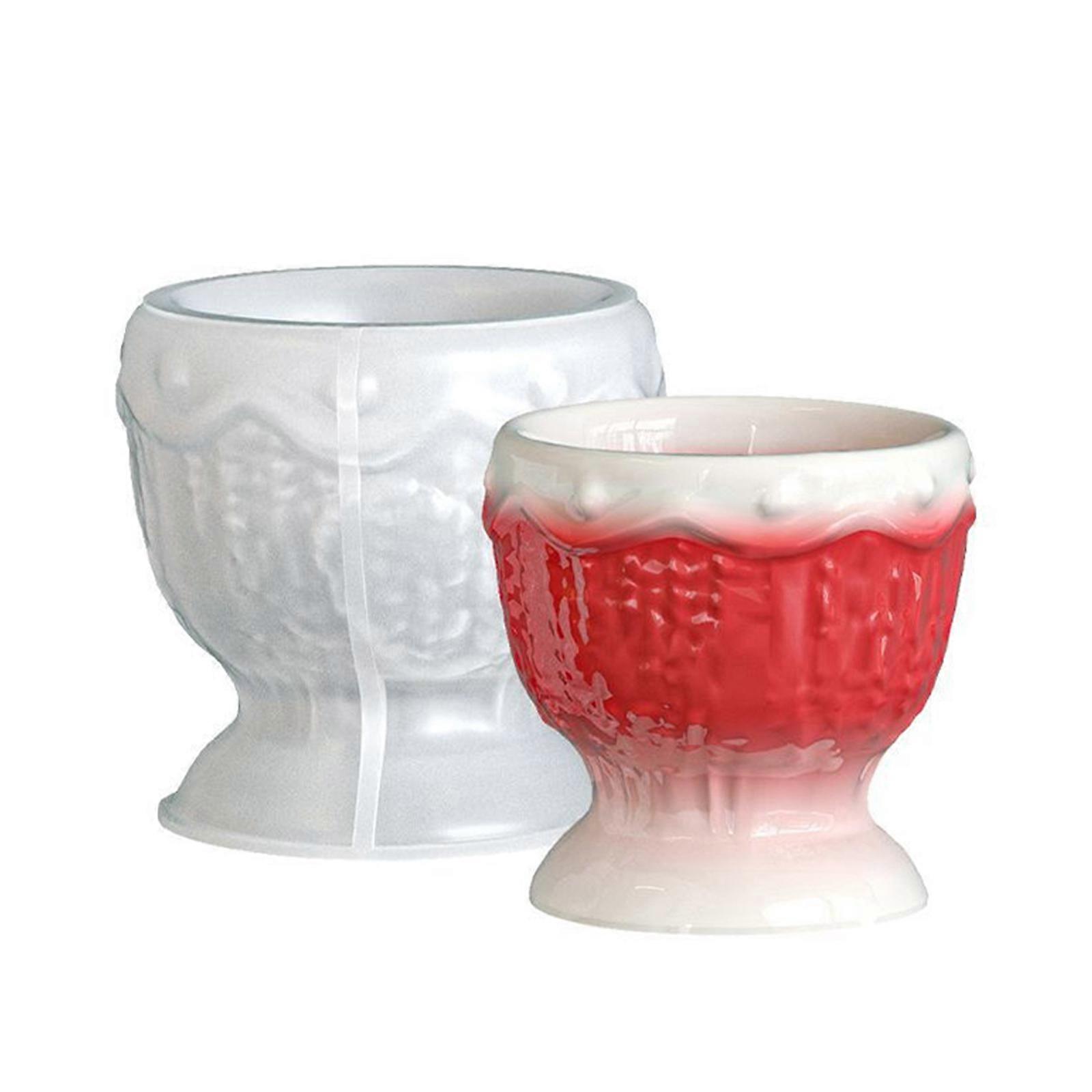 Silicone Resin Mould Elk Embossed Yarn Texture For Creating Decorative Cups Storage Containers Crafting Supplies Multicolor
