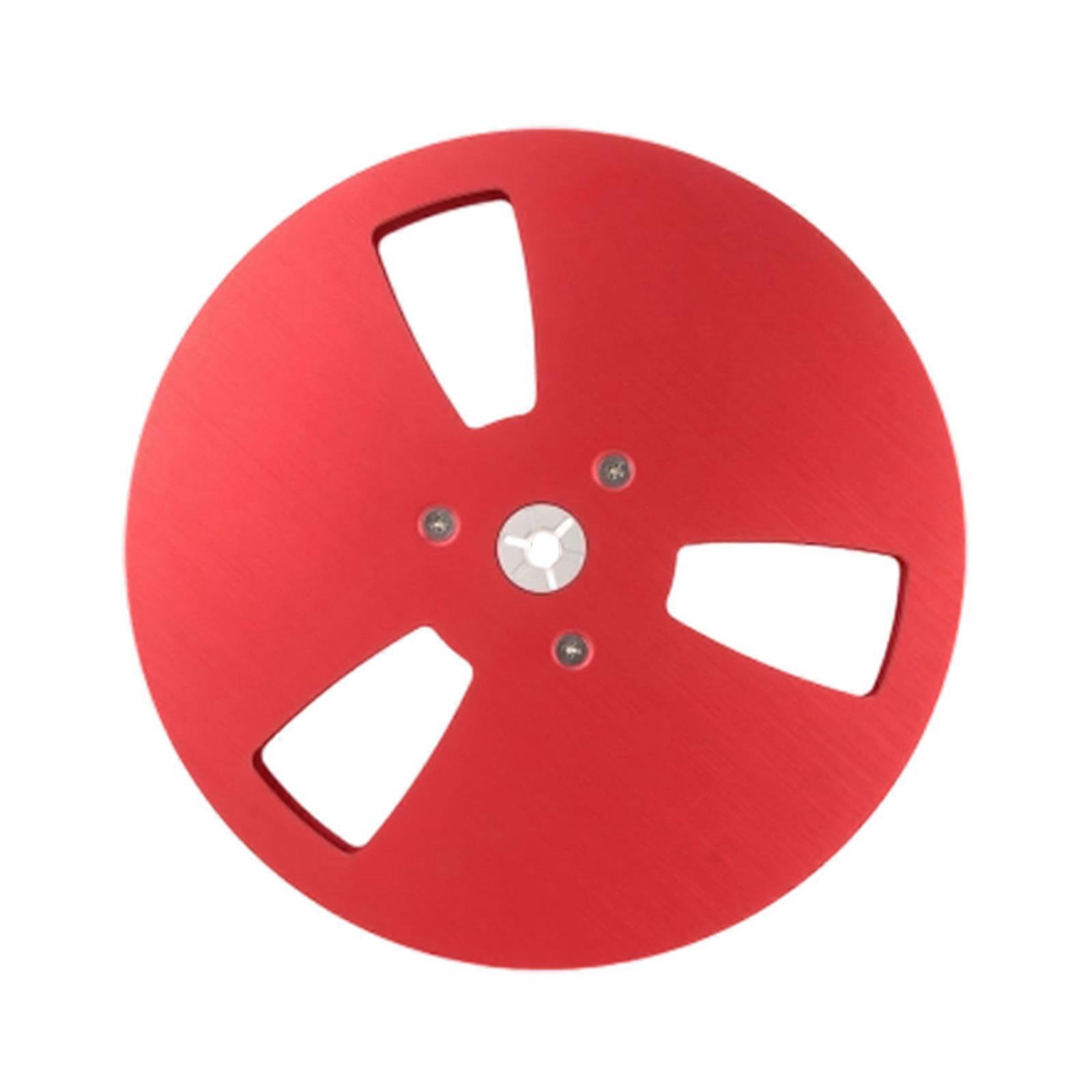 Aluminum Open Spools For 1/4Inch Studers Empty TapeReel for Erasing Rerecording And Smooth Rewinding Operations  red