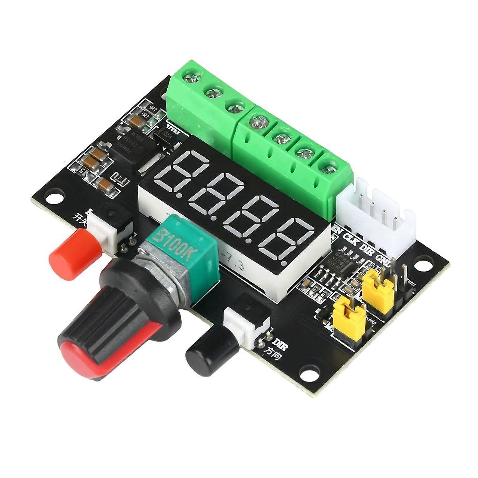 Professional 12V 24V Stepper Motor Controller Offering Reversible Direction And PWM Base Speed Regulation Multicolor