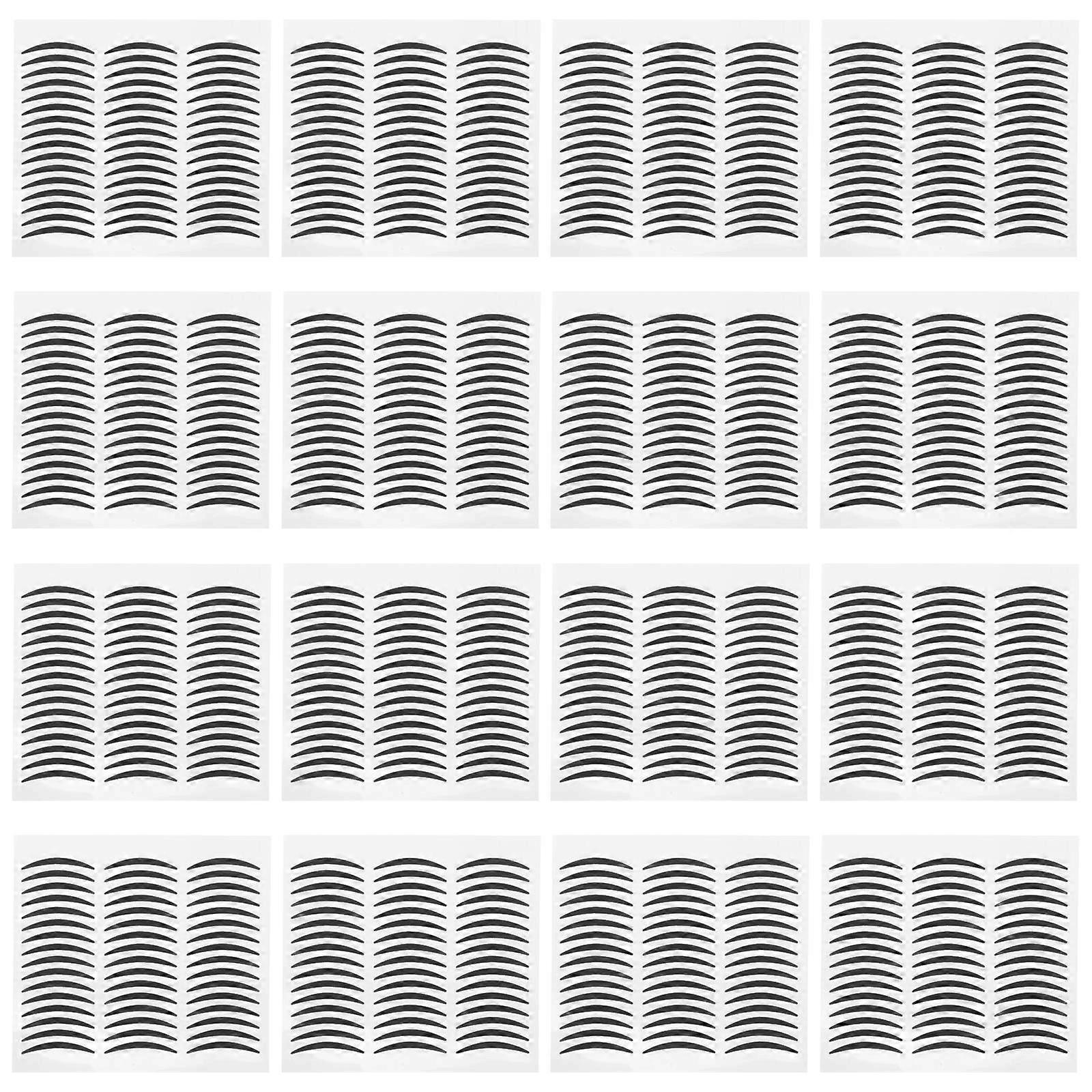 Temporary Eyeliner Stickers for Makeup Black Adhesive 20 Sheets