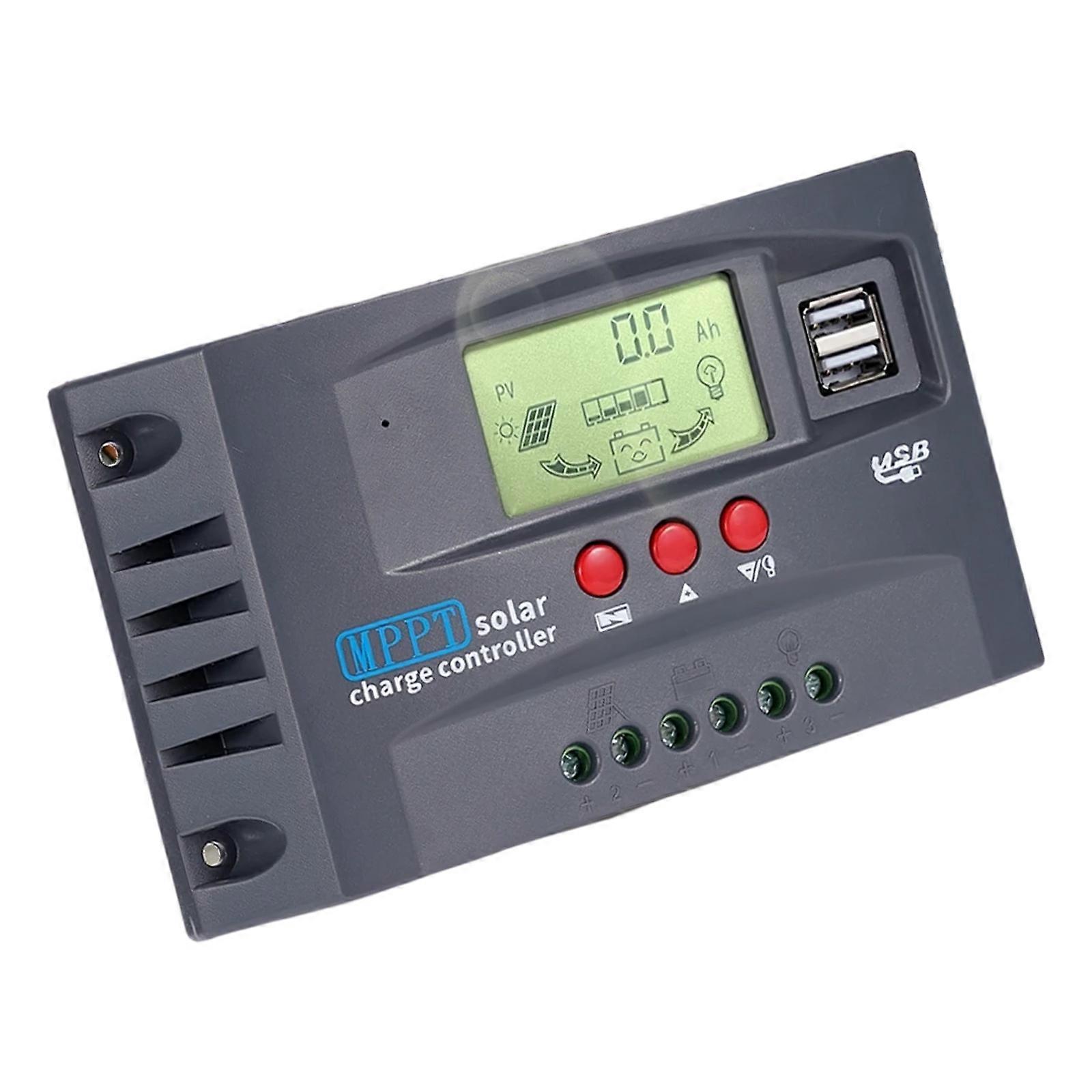 MPPT Solar Controllers 30-100A Intelligent Management Wide Current Ranges Solar Systems Short Circuits Defense Upgrades Multicolor