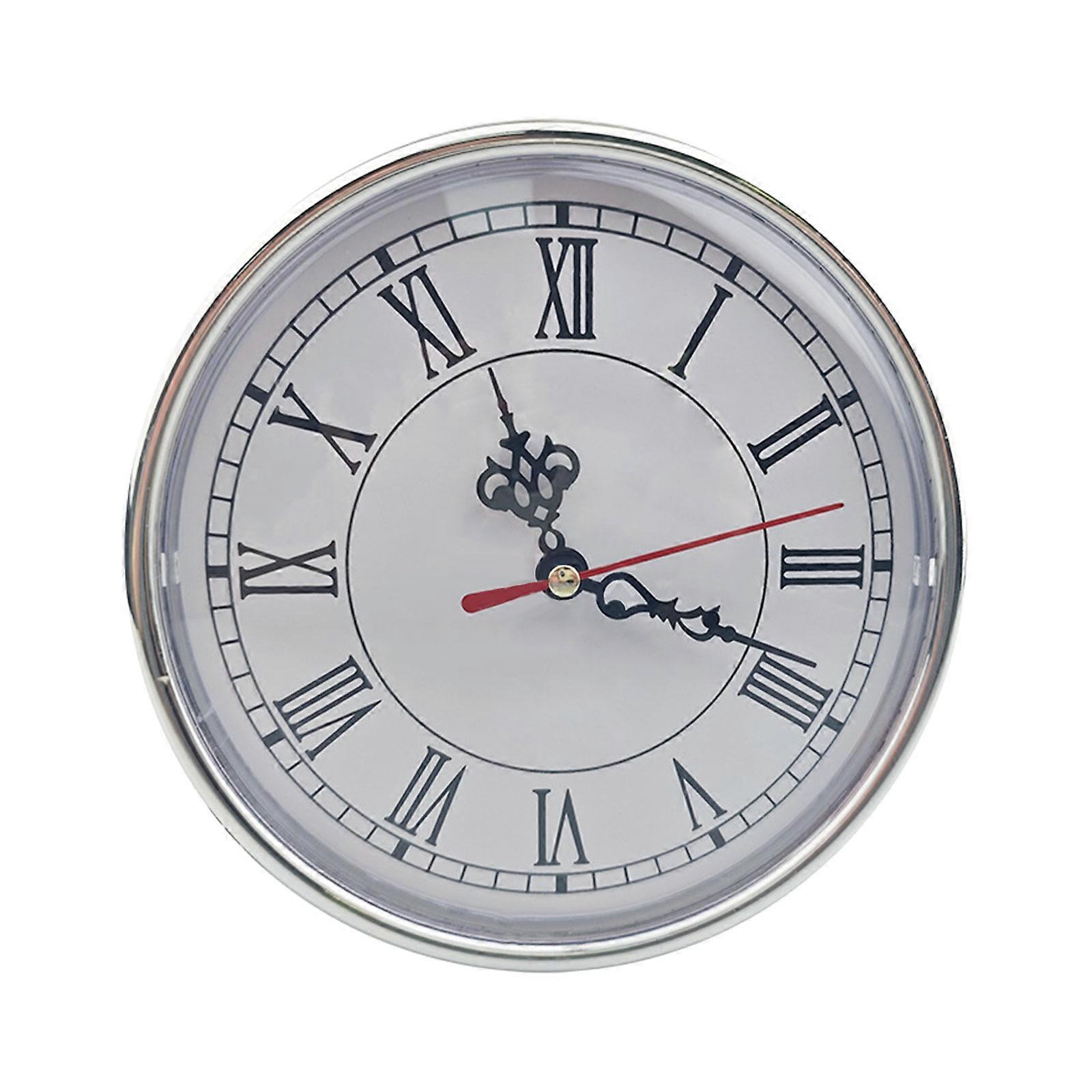 Smooth 160mm Crystal Clock Insert Quiet Action ABS Substance Permanent Wall Deck Multicolor