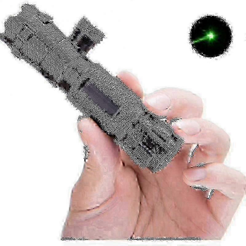 Adjustable Aluminum Laser Pointer with Red/Green Laser Sight for Outdoor Targeting, CNC Machined Aviation Aluminum, Includes 16340 Battery