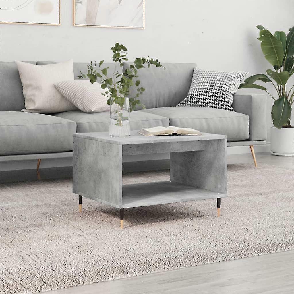 Coffee Table Concrete Grey 60x50x40 cm Engineered Wood